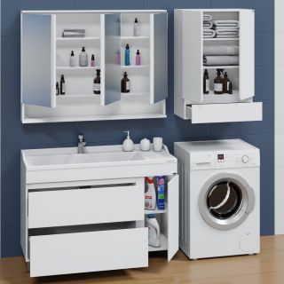 Напольная тумба под раковину Санта Марс 700423 120 см янтарный